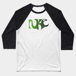 Nuke Green Flame Baseball T-Shirt